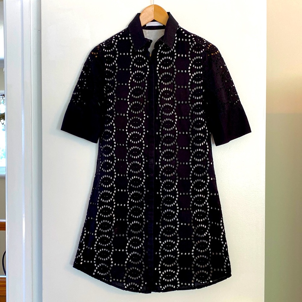 GORGEOUS Anne Fontaine Eyelette Dress Size 38